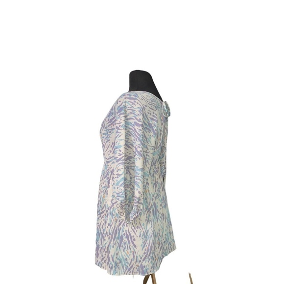 Tyche Casual Mini Dress  Plunge 3/4 Sleeves - Picture 7 of 7